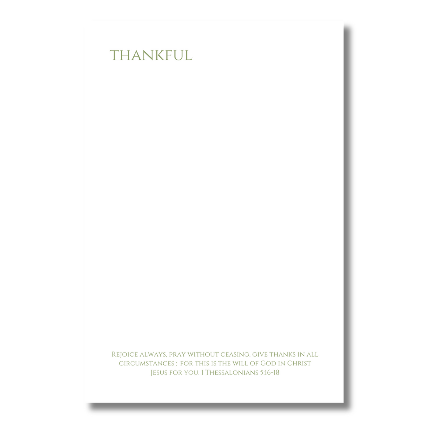 Thankful Notepad